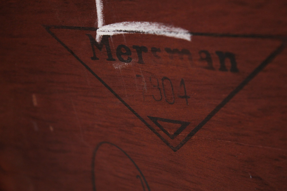 Mahogany Finish Drop Leaf Side Table by Mersman