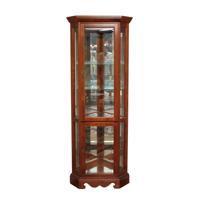 Lighted Corner Curio Cabinet