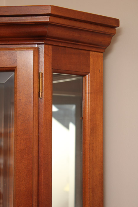 Lighted Corner Curio Cabinet