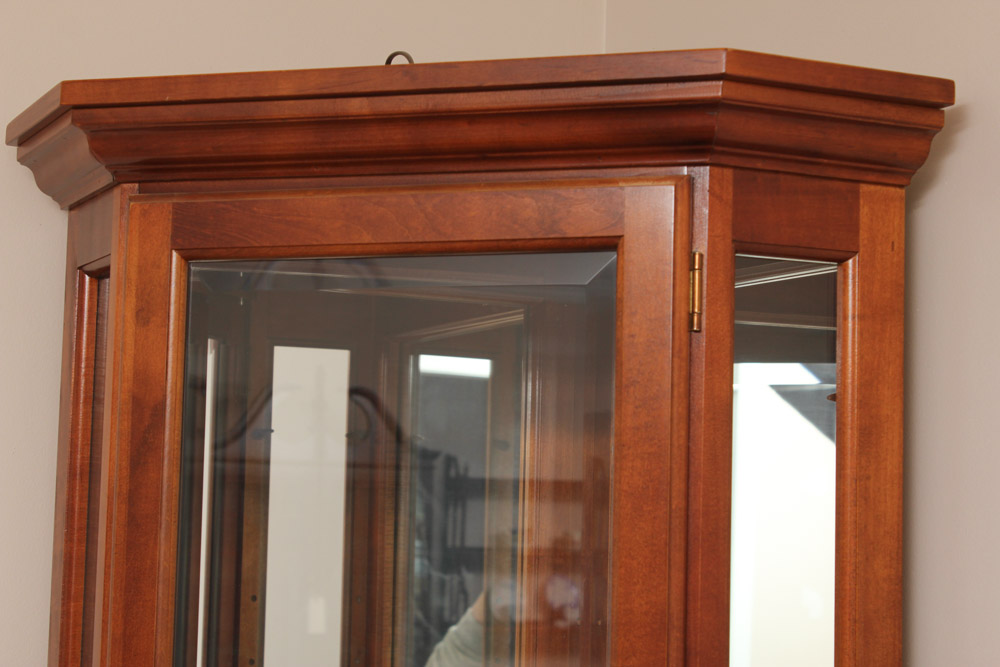 Lighted Corner Curio Cabinet