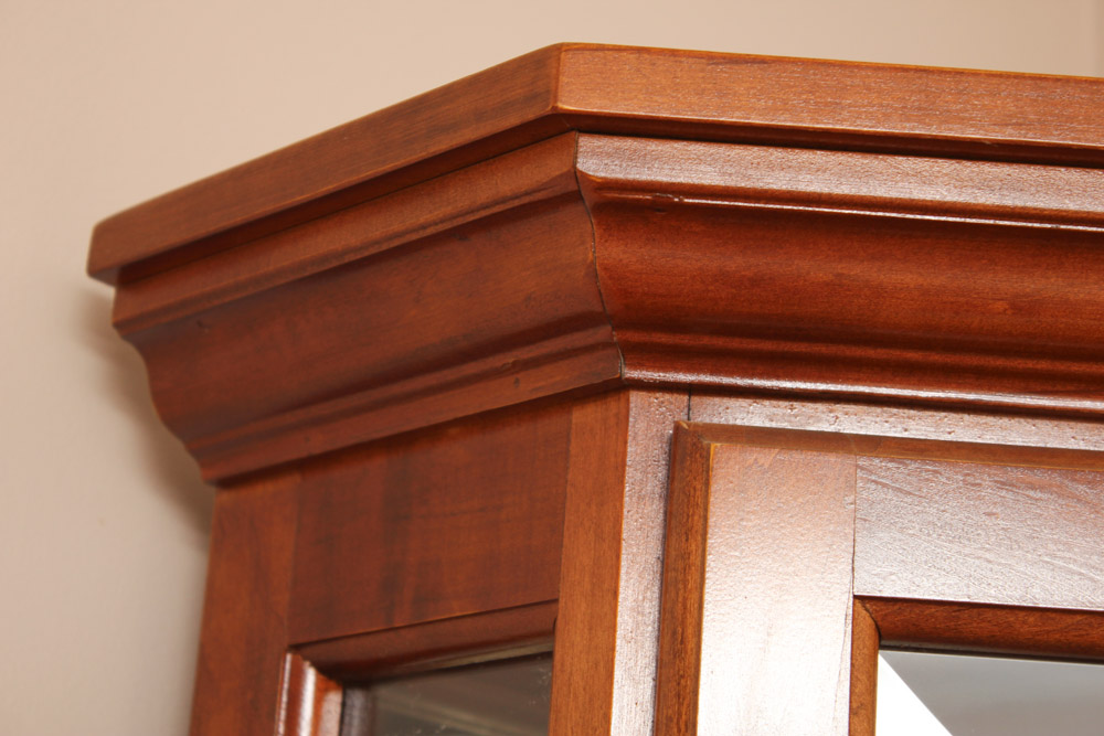 Lighted Corner Curio Cabinet