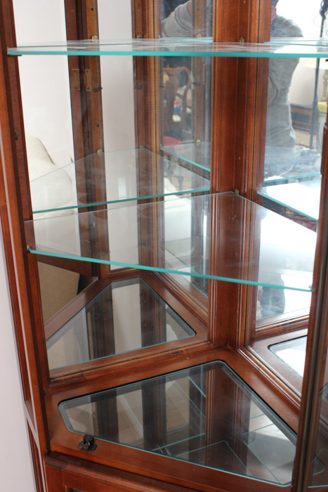 Lighted Corner Curio Cabinet