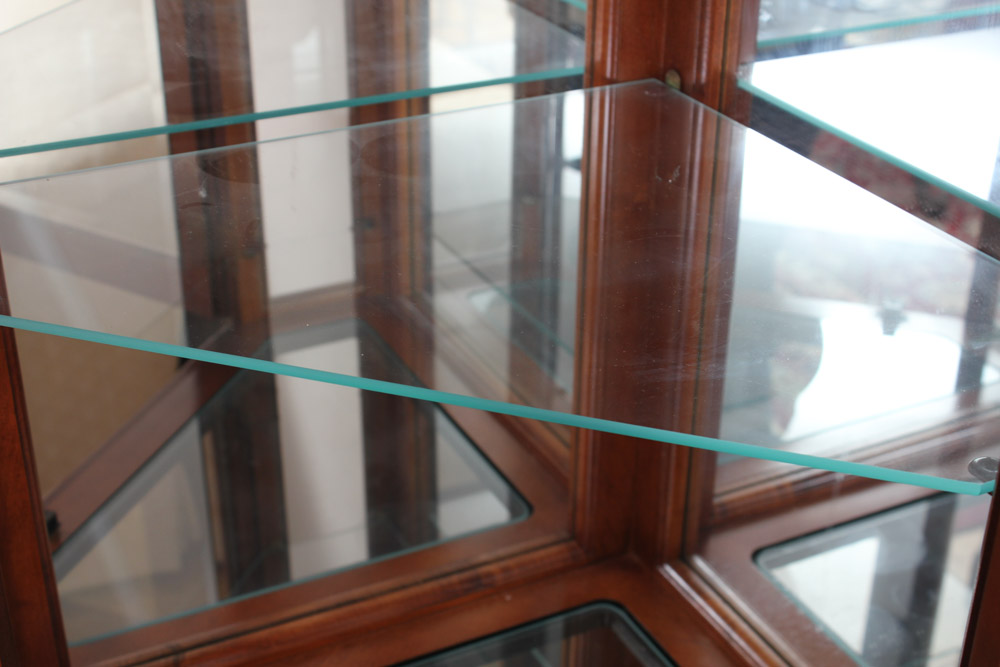 Lighted Corner Curio Cabinet