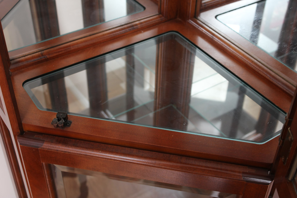 Lighted Corner Curio Cabinet