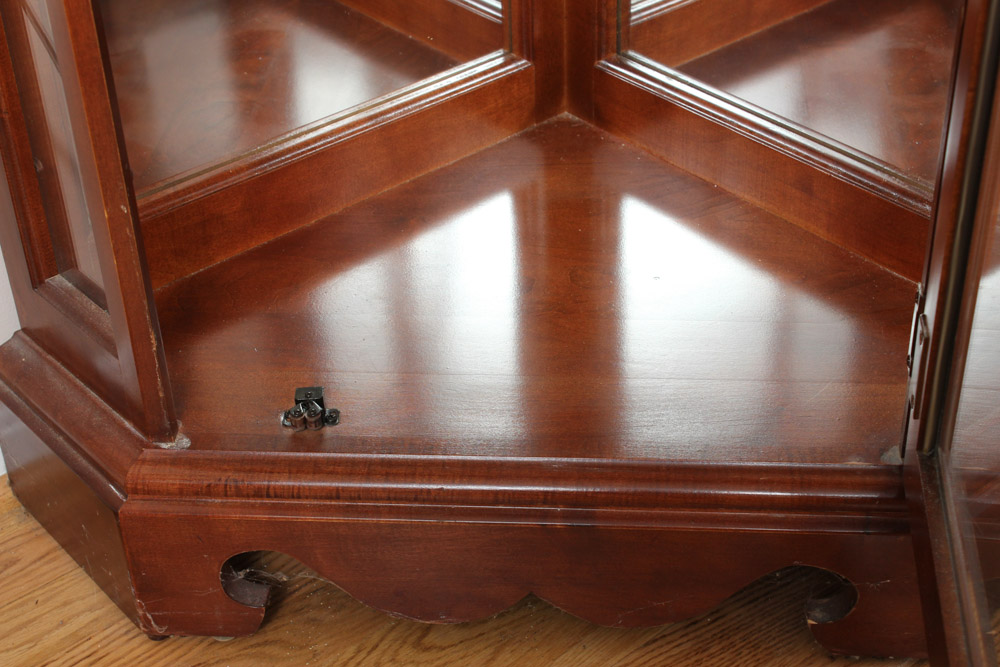 Lighted Corner Curio Cabinet