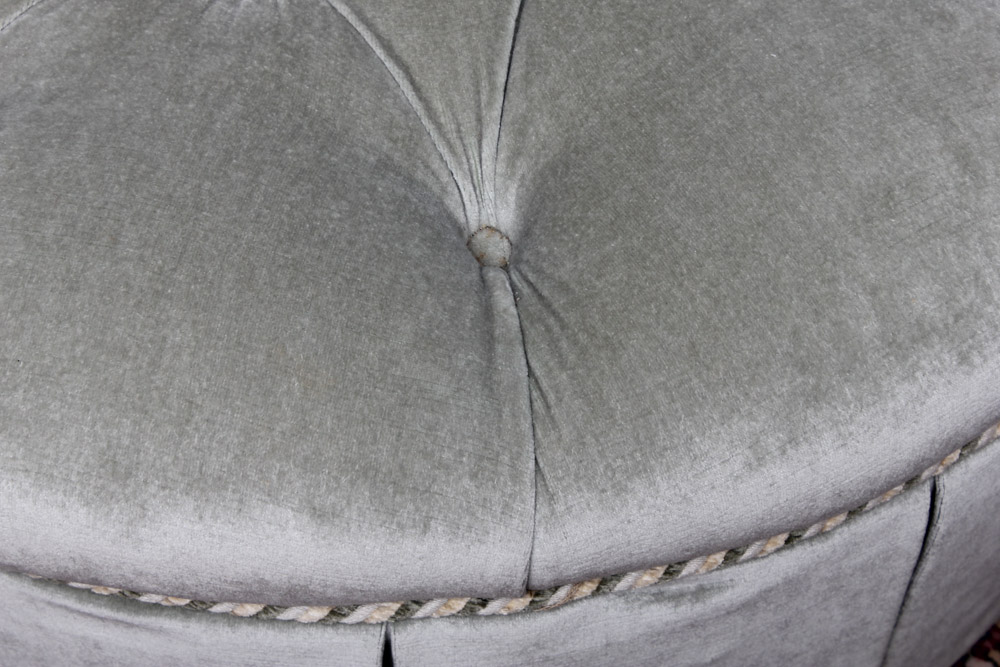 Round Upholstered Ottoman