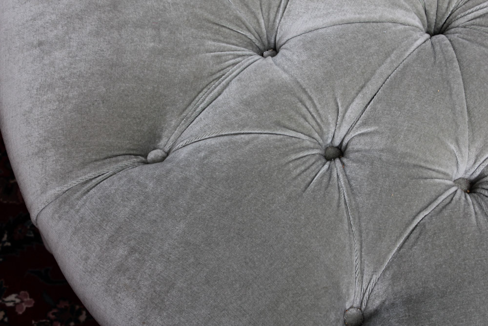 Round Upholstered Ottoman