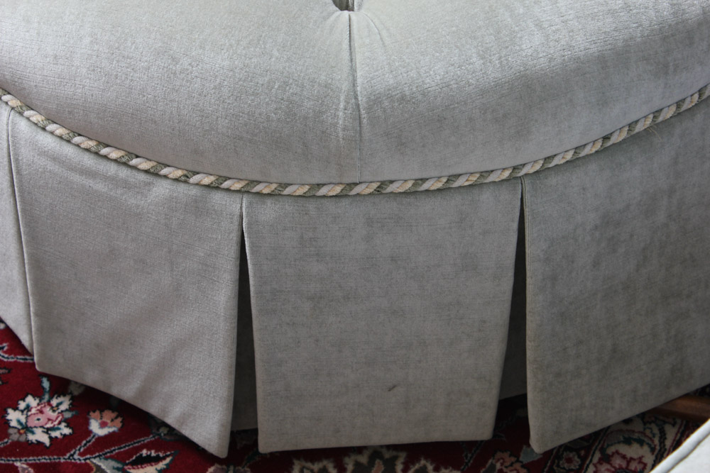 Round Upholstered Ottoman