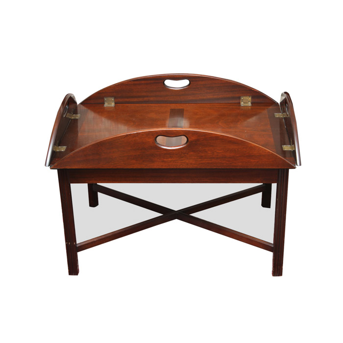 Mahogany Butlers Tray on Stand
