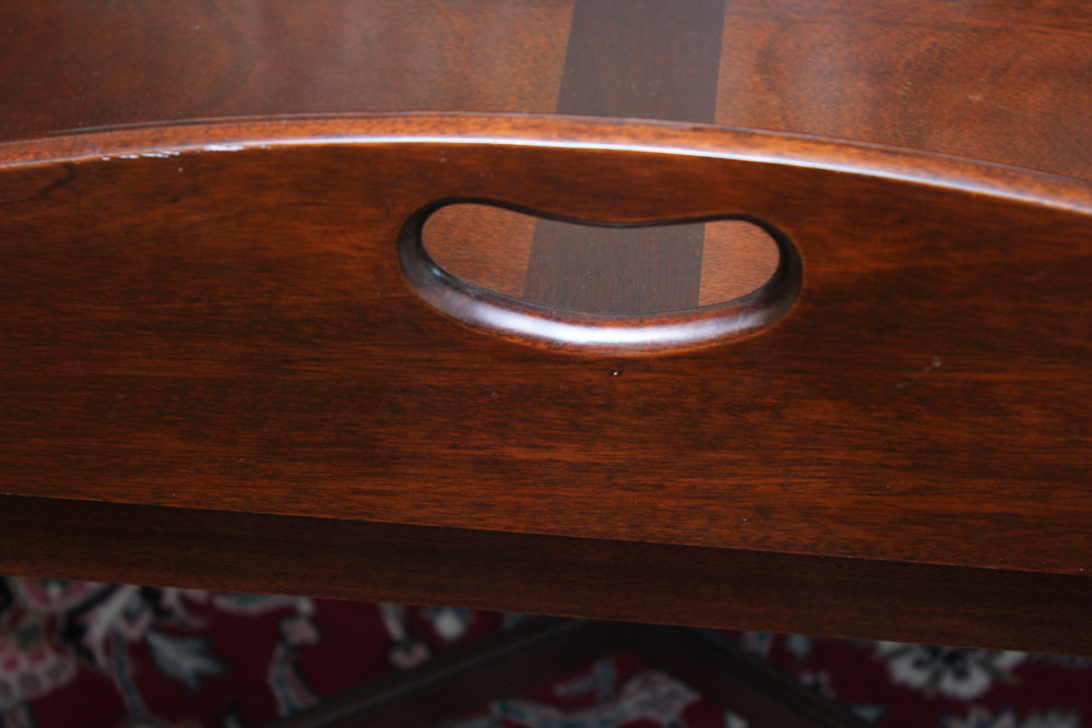 Mahogany Butlers Tray on Stand