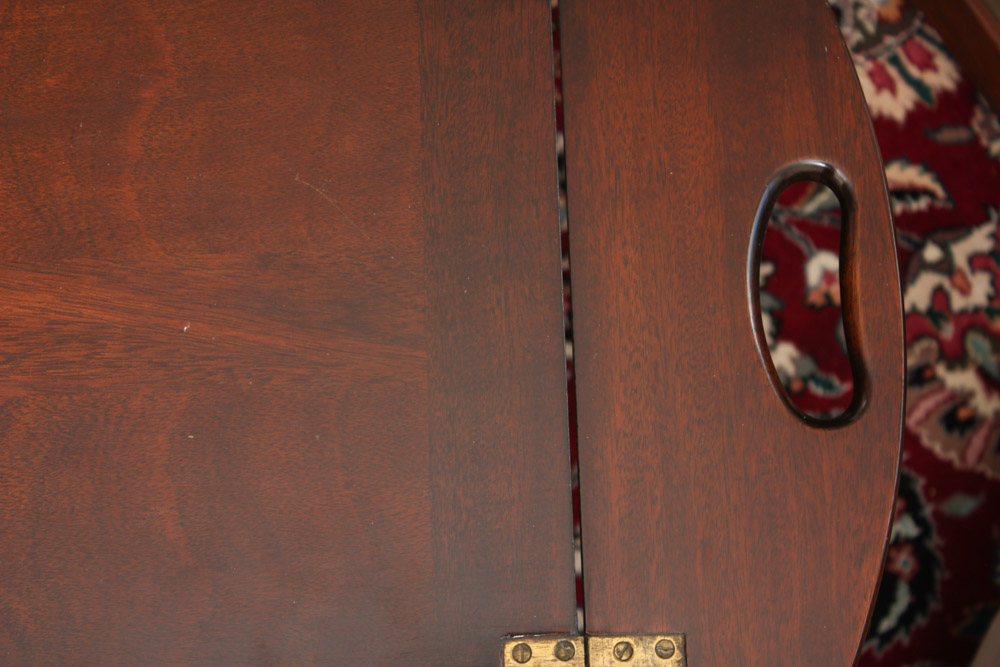 Mahogany Butlers Tray on Stand