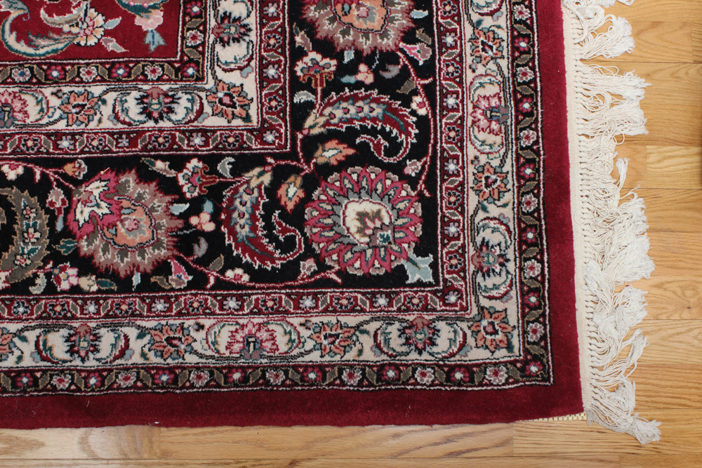 Hand-Knotted Pakistani Wool Area Rug