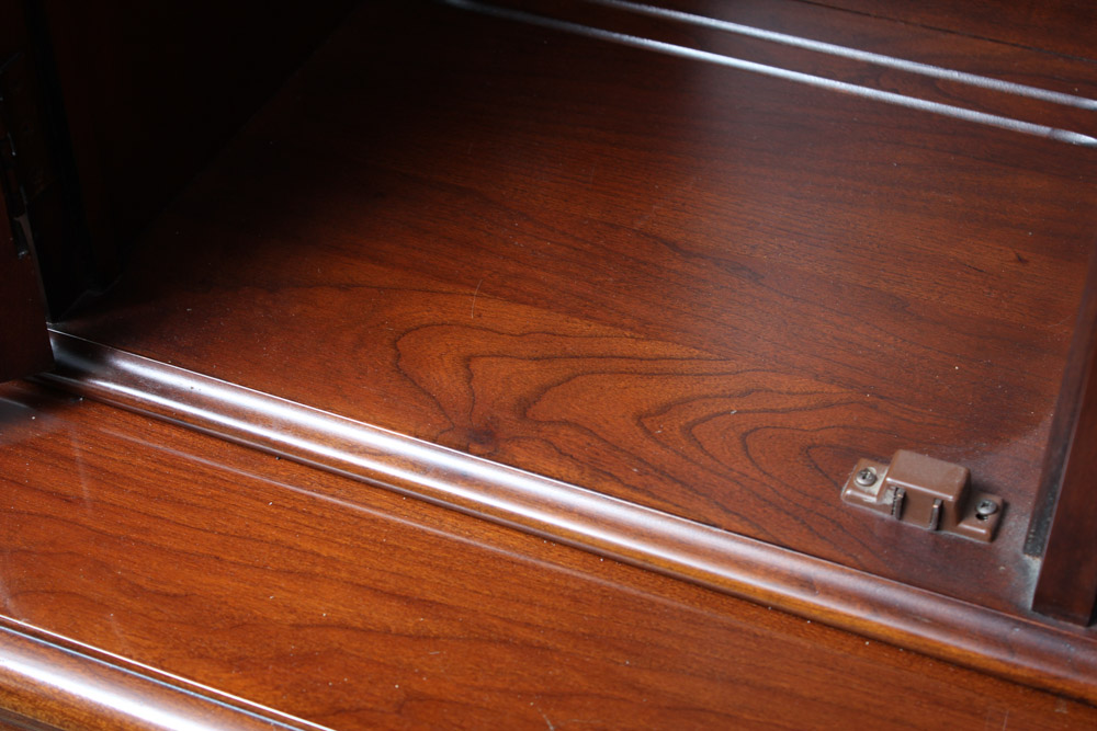 Step-Back Wood China Cabinet By Davis Cabinet Co.