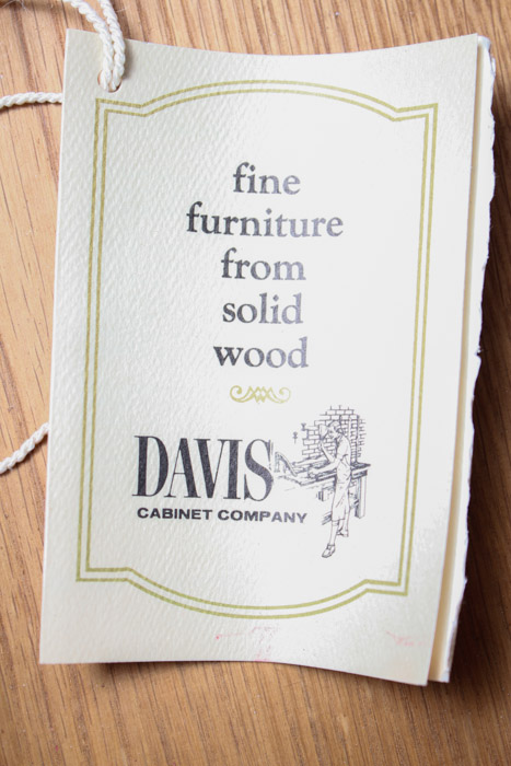 Step-Back Wood China Cabinet By Davis Cabinet Co.