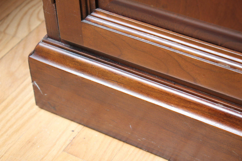 Step-Back Wood China Cabinet By Davis Cabinet Co.