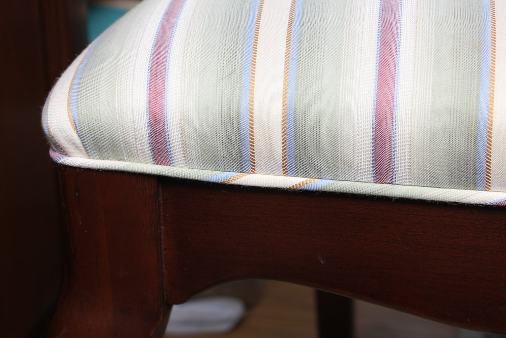 Set of "Queen Anne" Style Cherry Dining Chairs by Davis