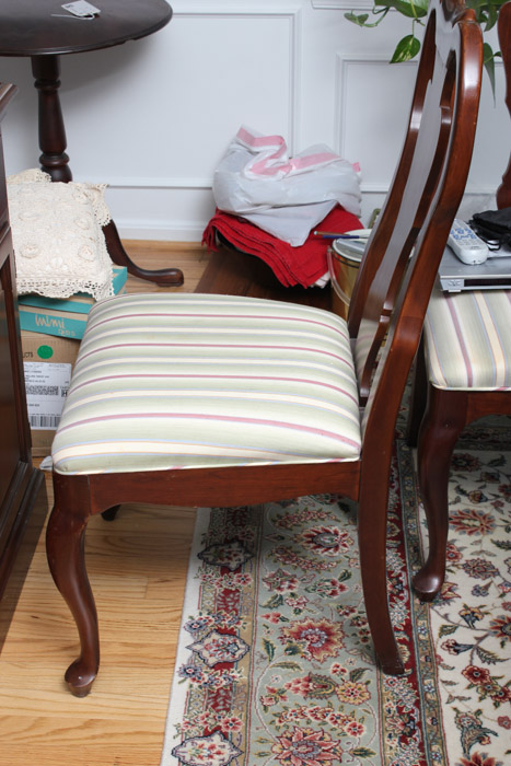 Set of "Queen Anne" Style Cherry Dining Chairs by Davis