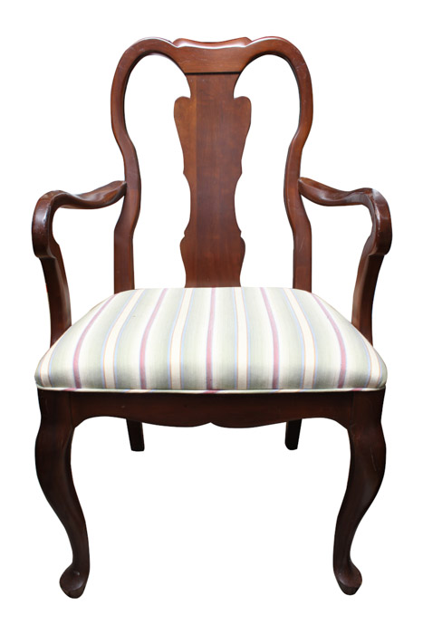Set of "Queen Anne" Style Cherry Dining Chairs by Davis
