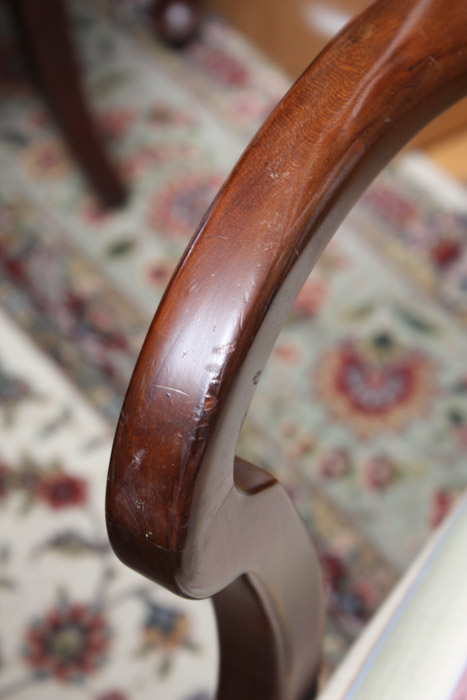 Set of "Queen Anne" Style Cherry Dining Chairs by Davis