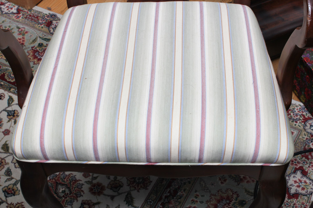 Set of "Queen Anne" Style Cherry Dining Chairs by Davis