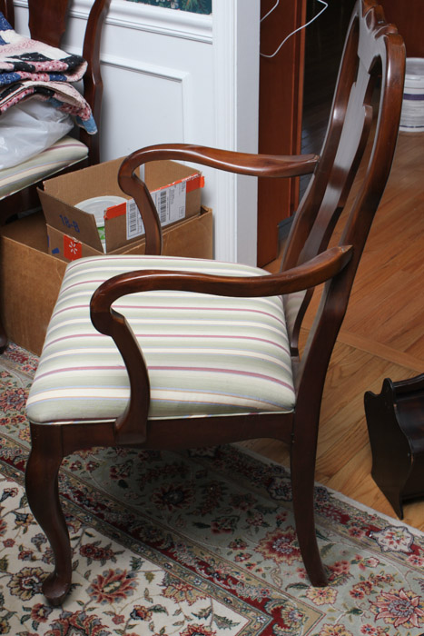 Set of "Queen Anne" Style Cherry Dining Chairs by Davis