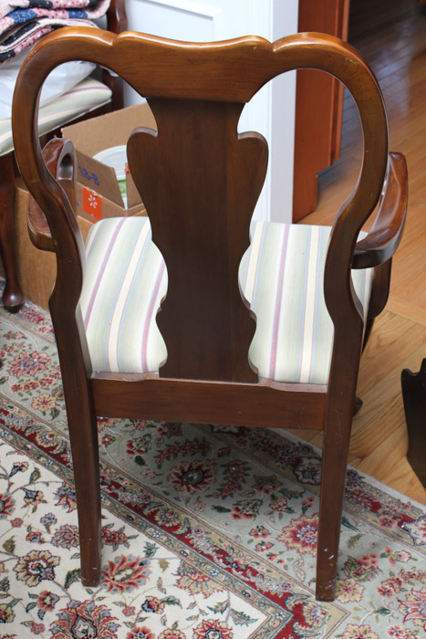 Set of "Queen Anne" Style Cherry Dining Chairs by Davis
