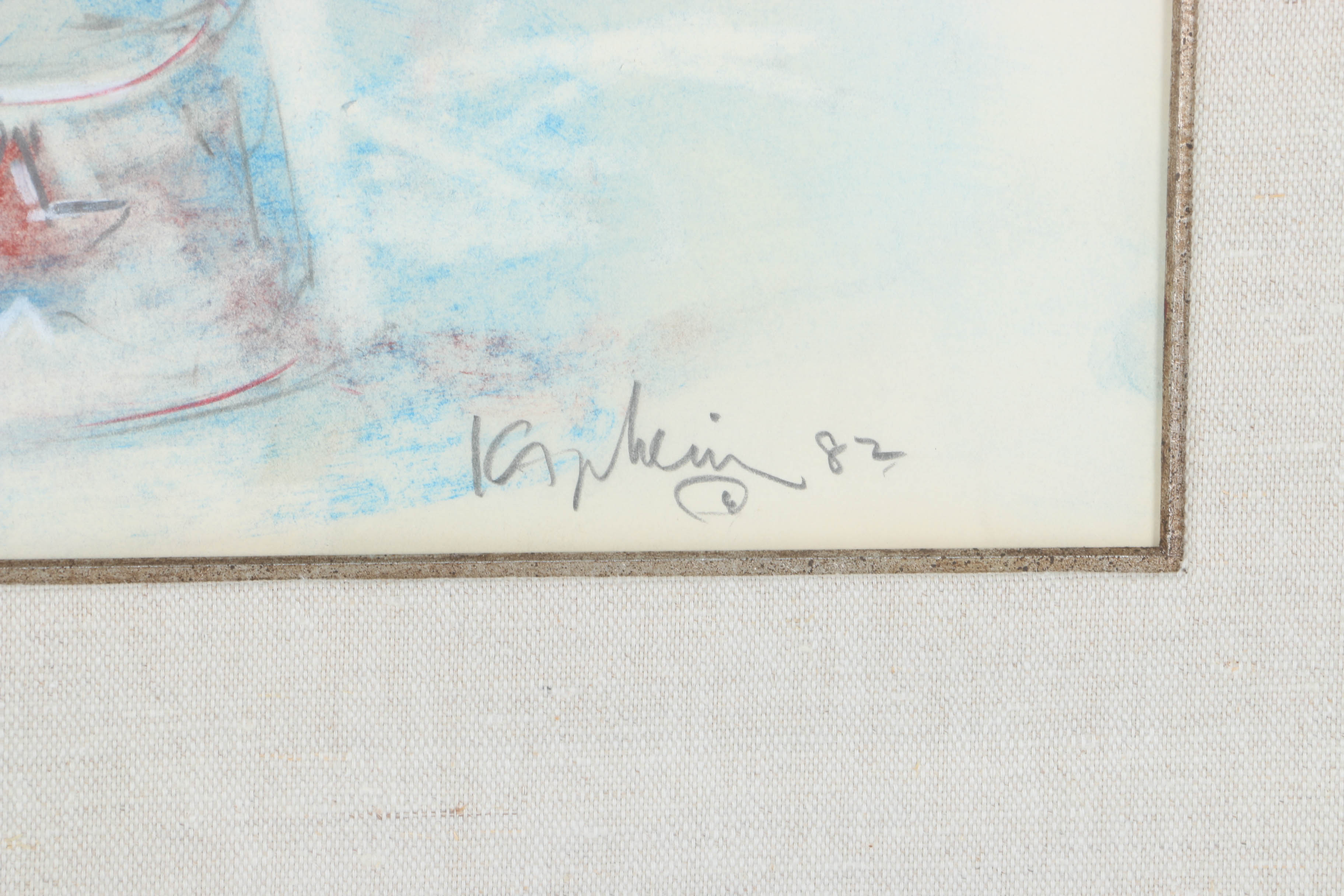 Thom Kapheim Original Pastel on Paper "Hand Fed"