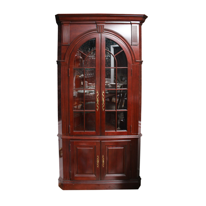 Mahogany Corner Cabinet