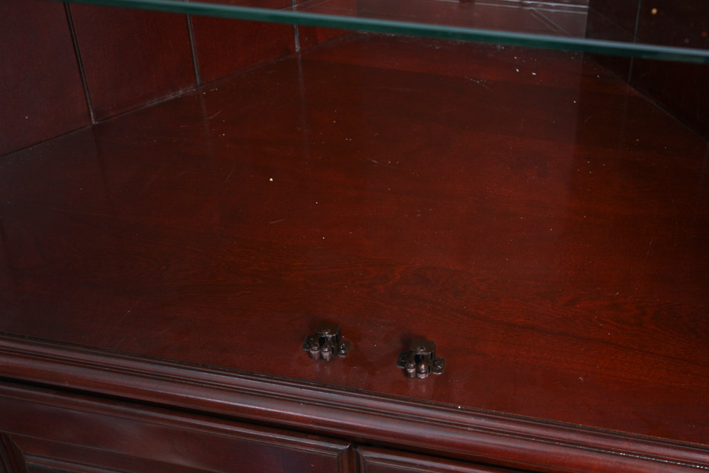 Mahogany Corner Cabinet