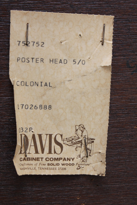 Davis Cabinet Company Queen Bed Frame