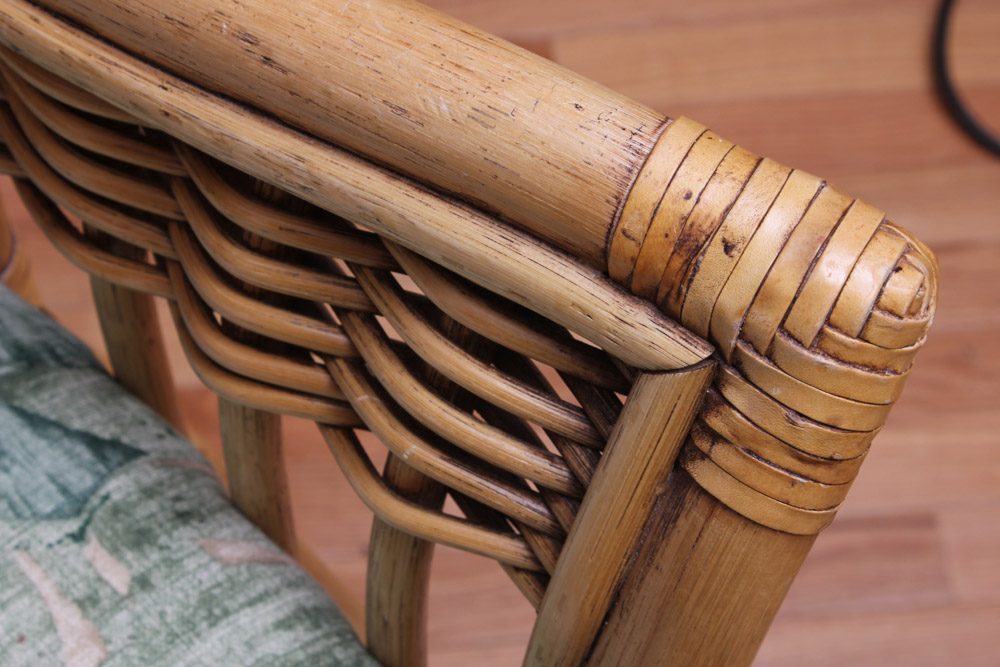 Pair of Rattan Bar Chairs