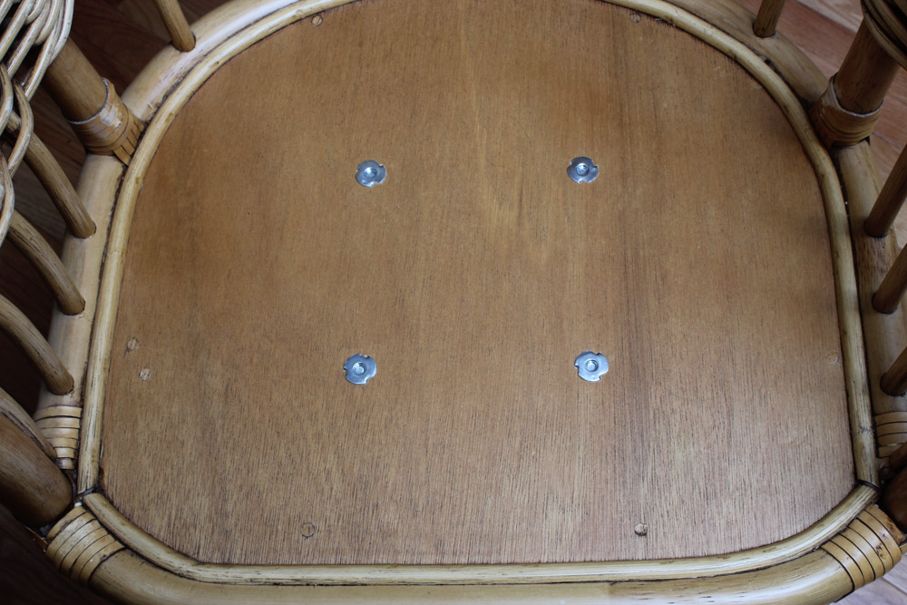 Pair of Rattan Bar Chairs