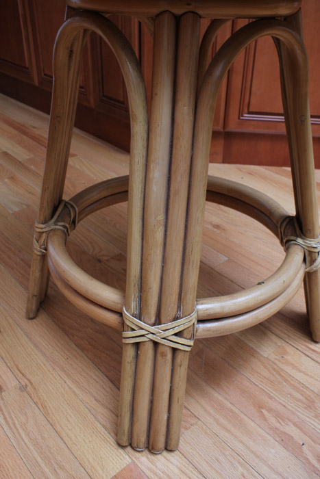 Pair of Rattan Bar Chairs