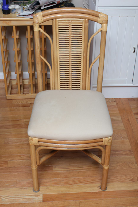 Glass Top Rattan Table and Chairs