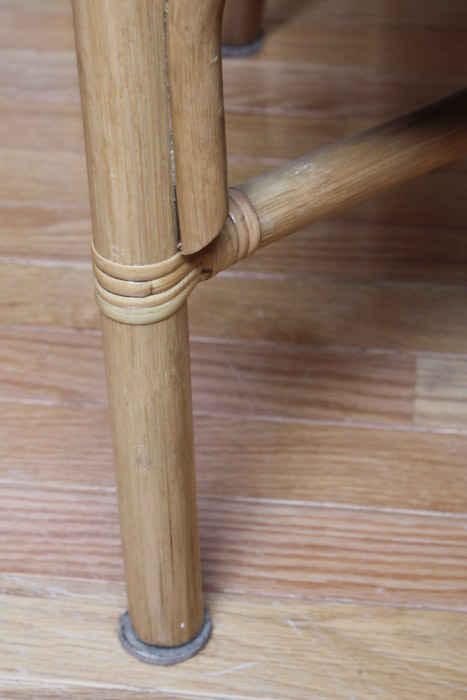 Glass Top Rattan Table and Chairs