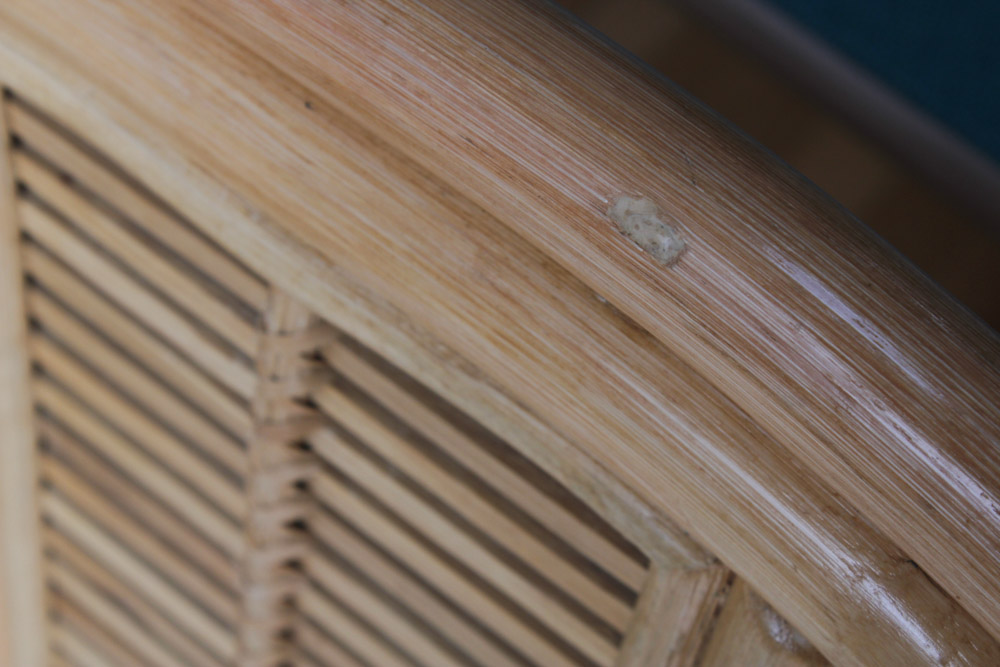 Glass Top Rattan Table and Chairs