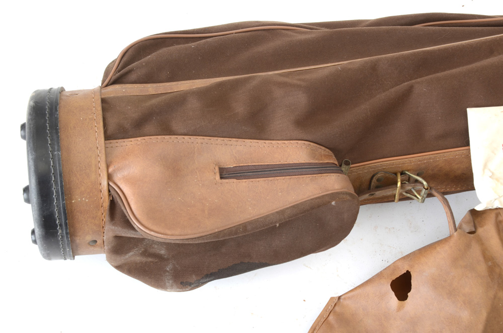 Set of H&B Model 10 Vintage Golf Clubs with Bag