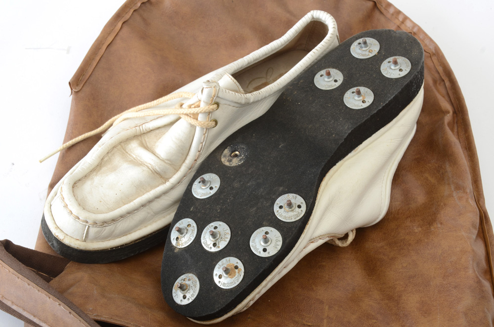 Set of H&B Model 10 Vintage Golf Clubs with Bag