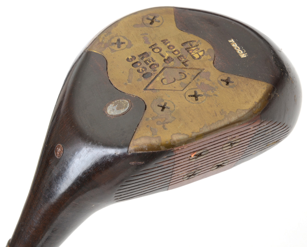 Set of H&B Model 10 Vintage Golf Clubs with Bag