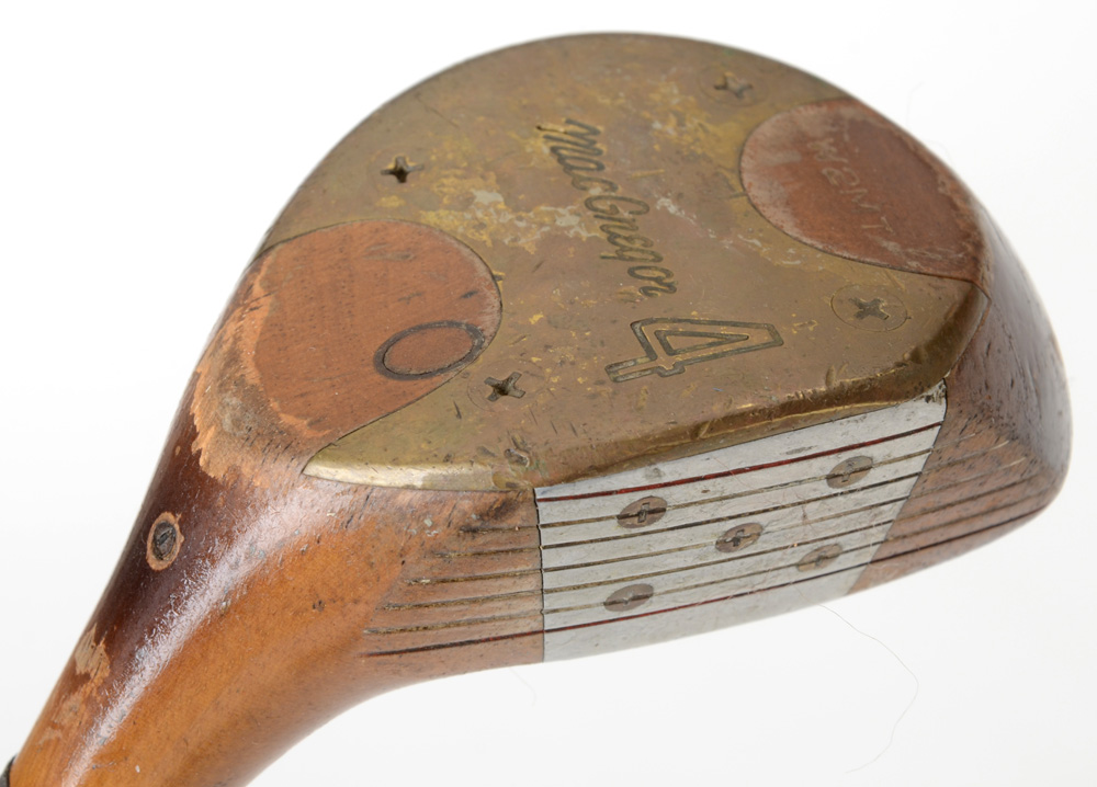 Set of H&B Model 10 Vintage Golf Clubs with Bag