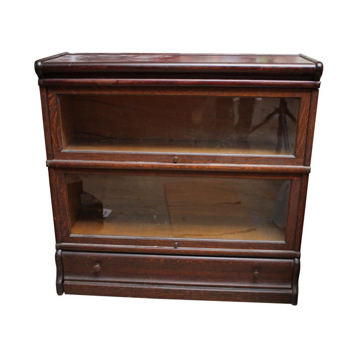 Vintage Oak Barrister Bookcase