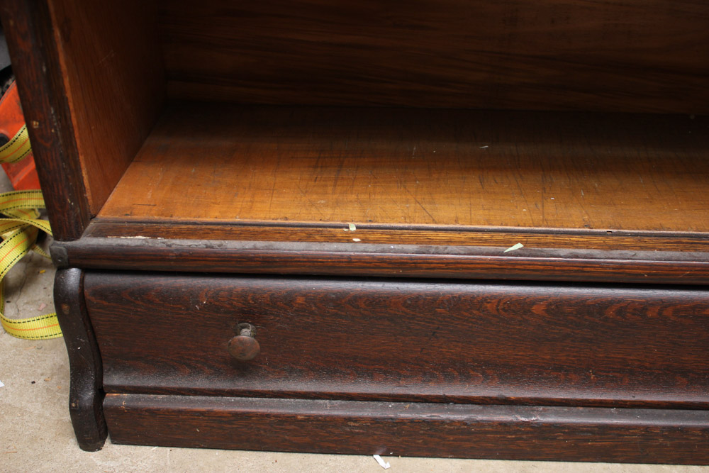 Vintage Oak Barrister Bookcase