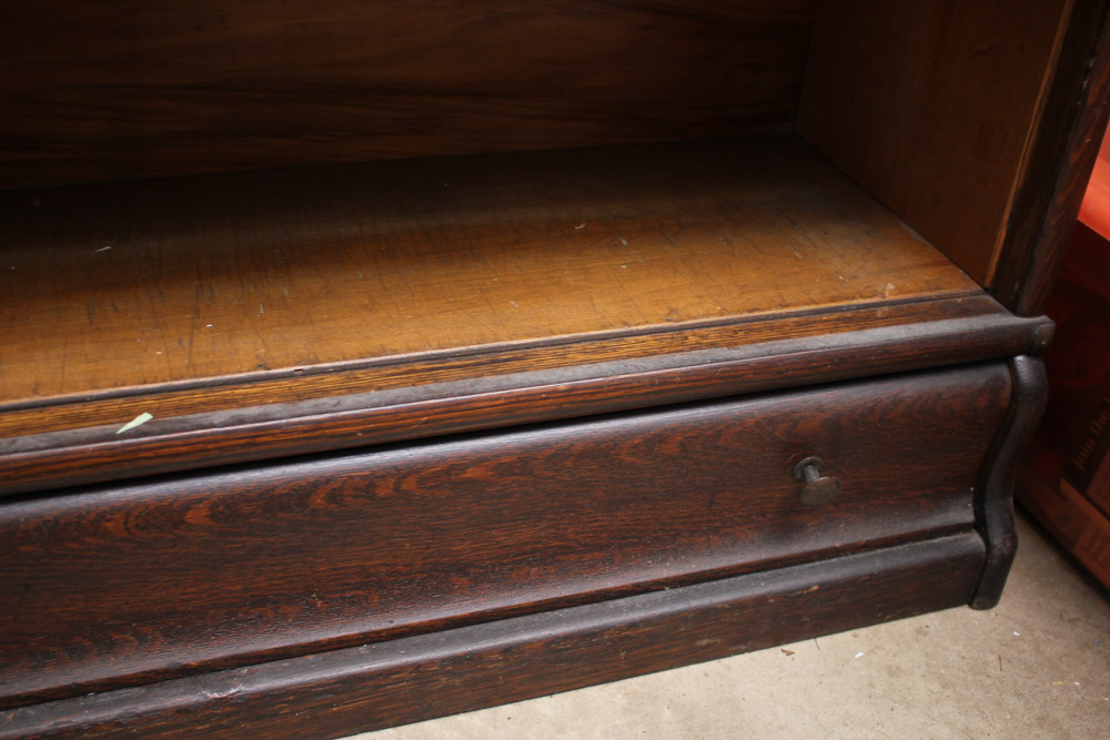 Vintage Oak Barrister Bookcase