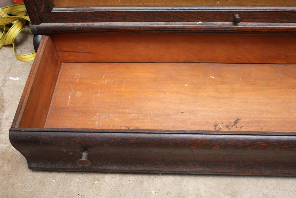 Vintage Oak Barrister Bookcase