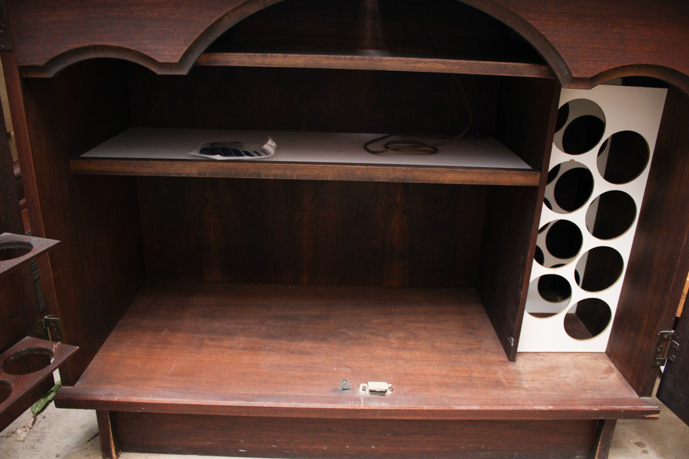 Mid Century Modern Wooden Bar Cabinet