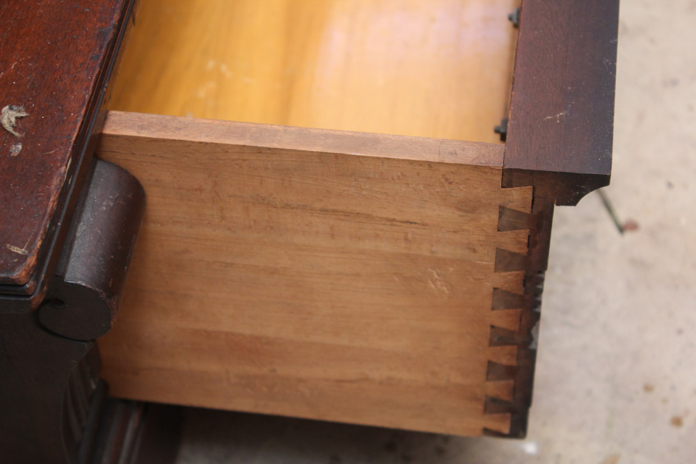 Antique Eastlake Walnut Bookcase Cabinet