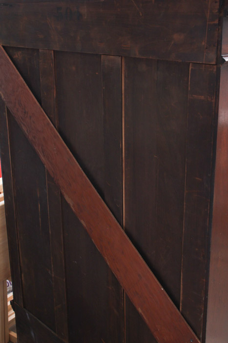 Antique Eastlake Walnut Bookcase Cabinet