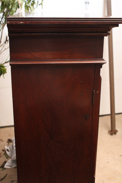 Antique Eastlake Walnut Bookcase Cabinet