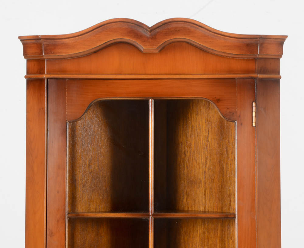 Yew Corner Display Cabinet