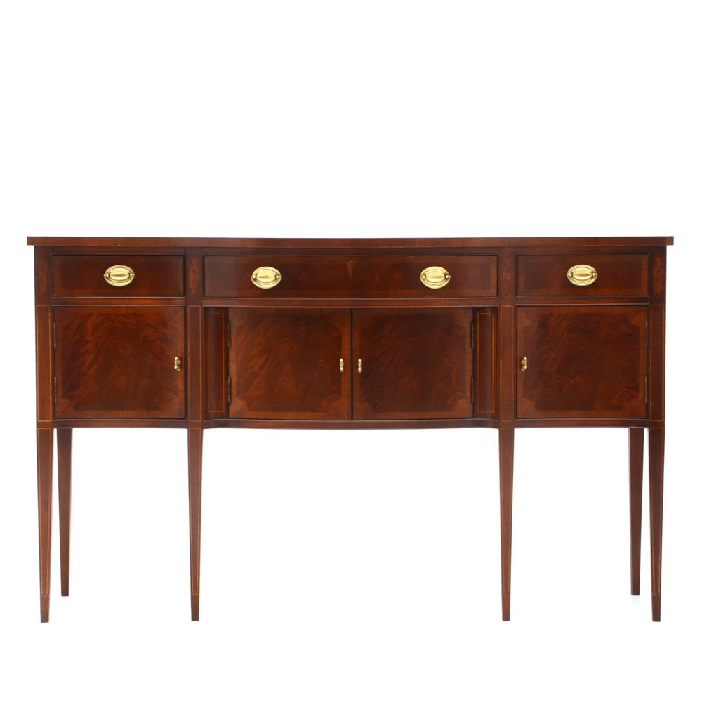 Hickory Chair Serpentine Mahogany Sideboard
